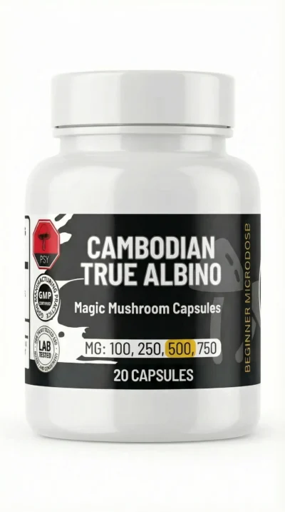 Cambodian True Albino 500mg Capsules