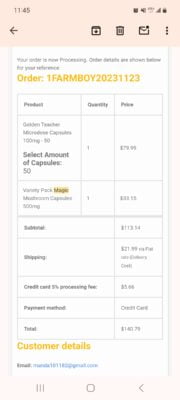 Click to view full screen Variety Pack Magic Mushroom Capsules 500mg