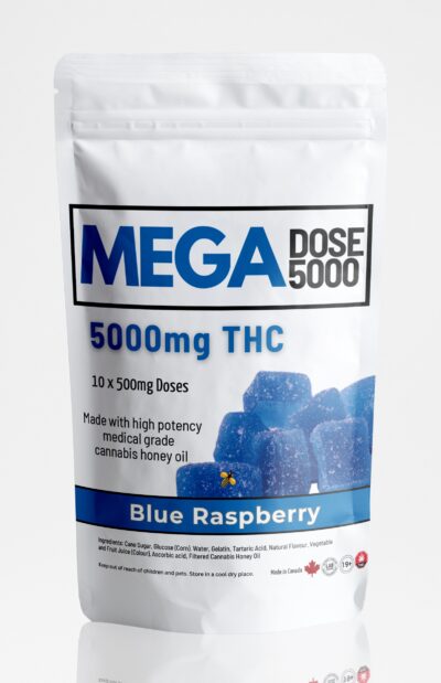 Mega Dose 5000mg THC Blue Raspberry