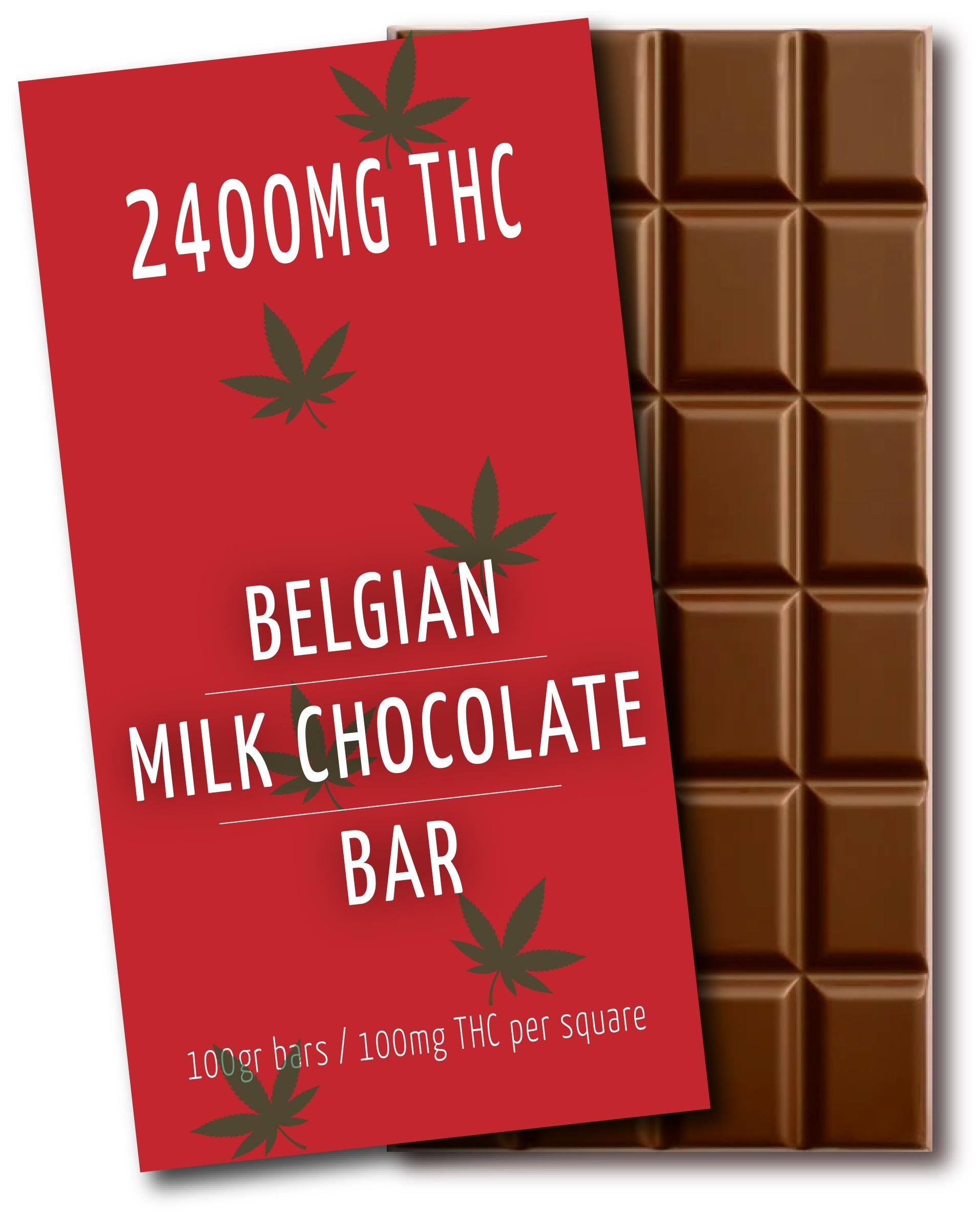 Belgian Milk Chocolate Bar | 2400mg THC