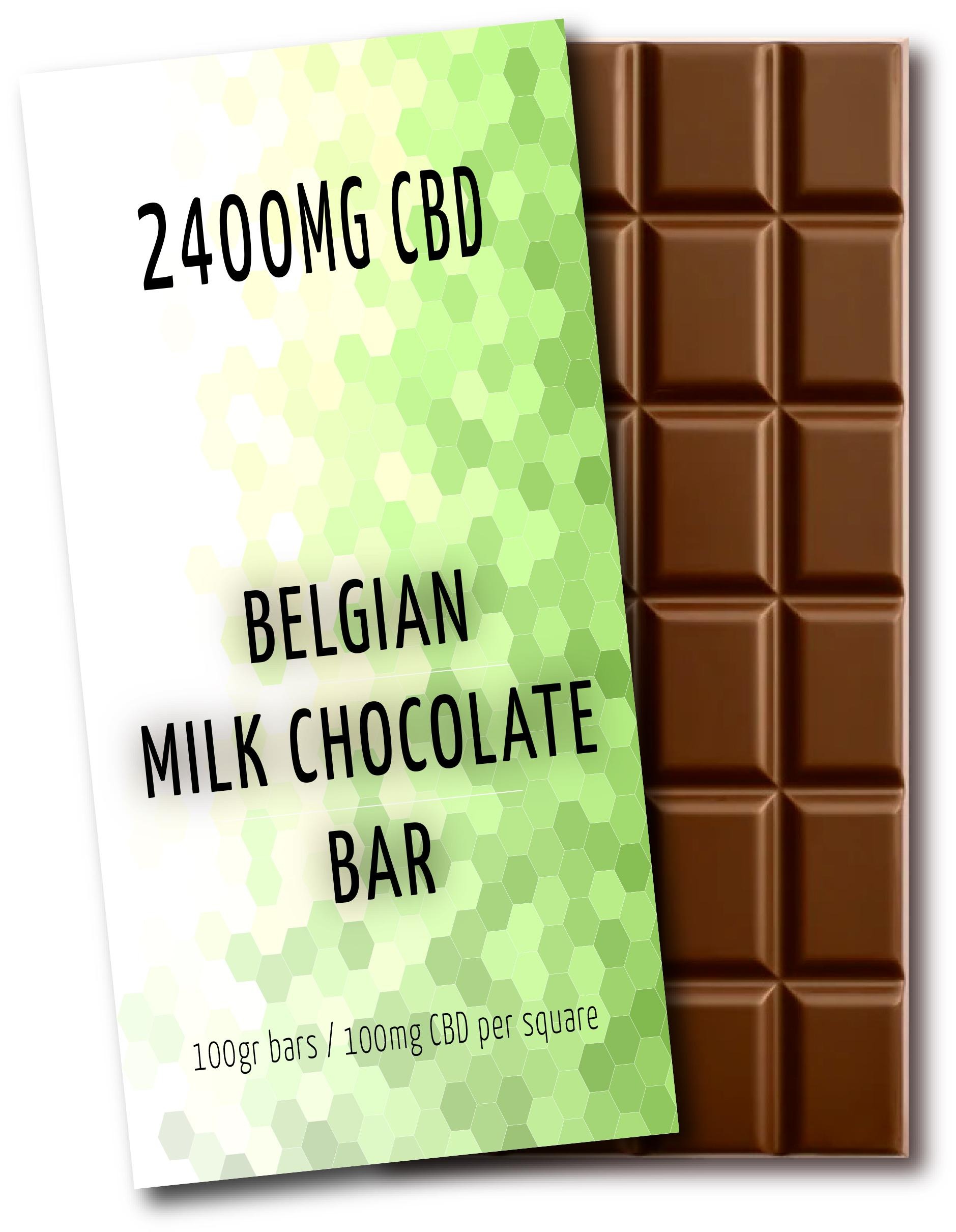 Belgian Milk Chocolate Bar | 2400mg CBD