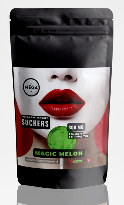 Magic Melon Lollipop Suckers | 100mg x 3 | 300mg THC