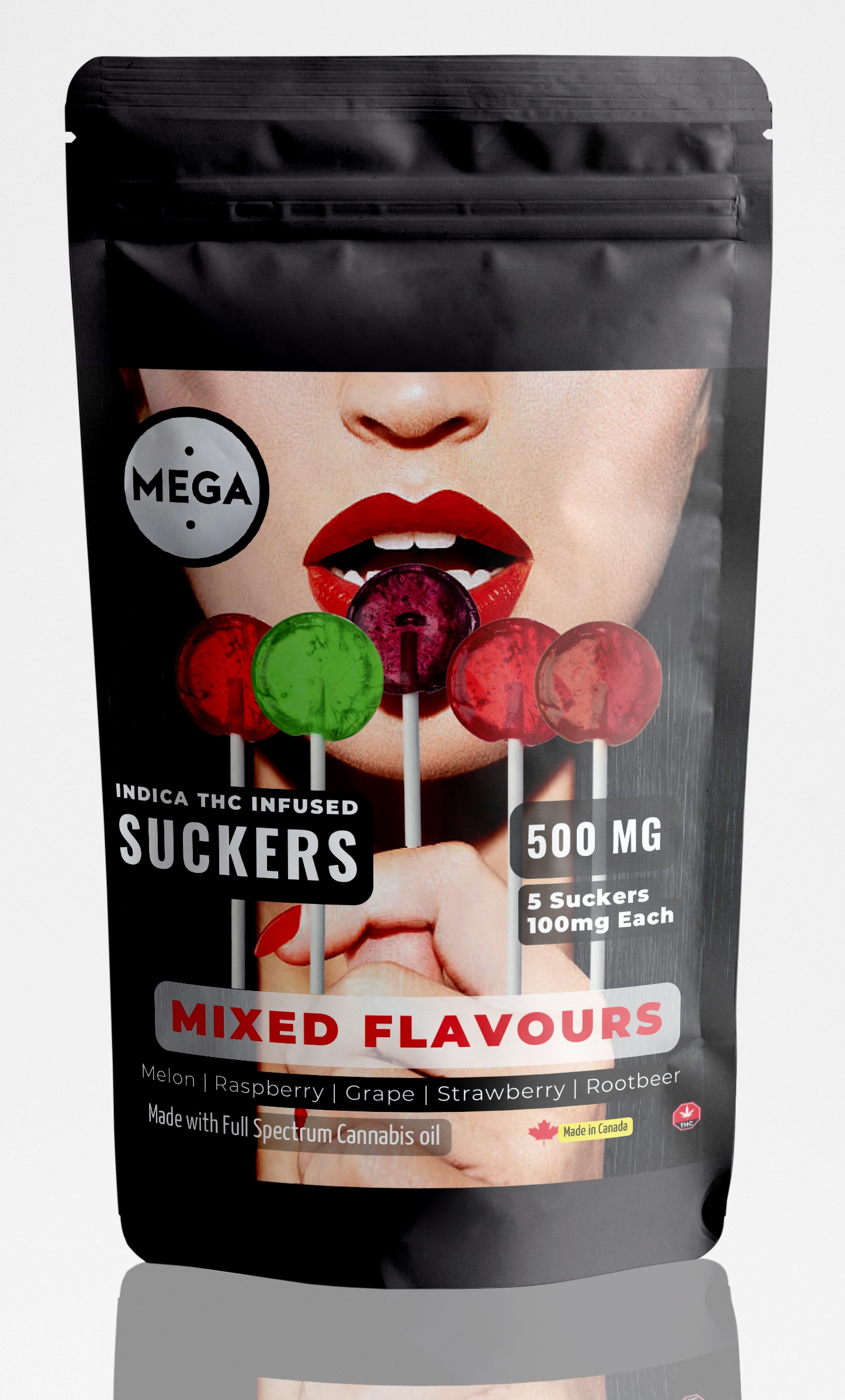 Variety Pack Lollipop Suckers | 100mg x 5 | 500mg THC