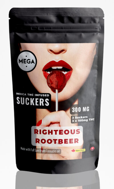 Righteous Root Beer Lollipop Suckers | 100mg x 3 | 300mg THC