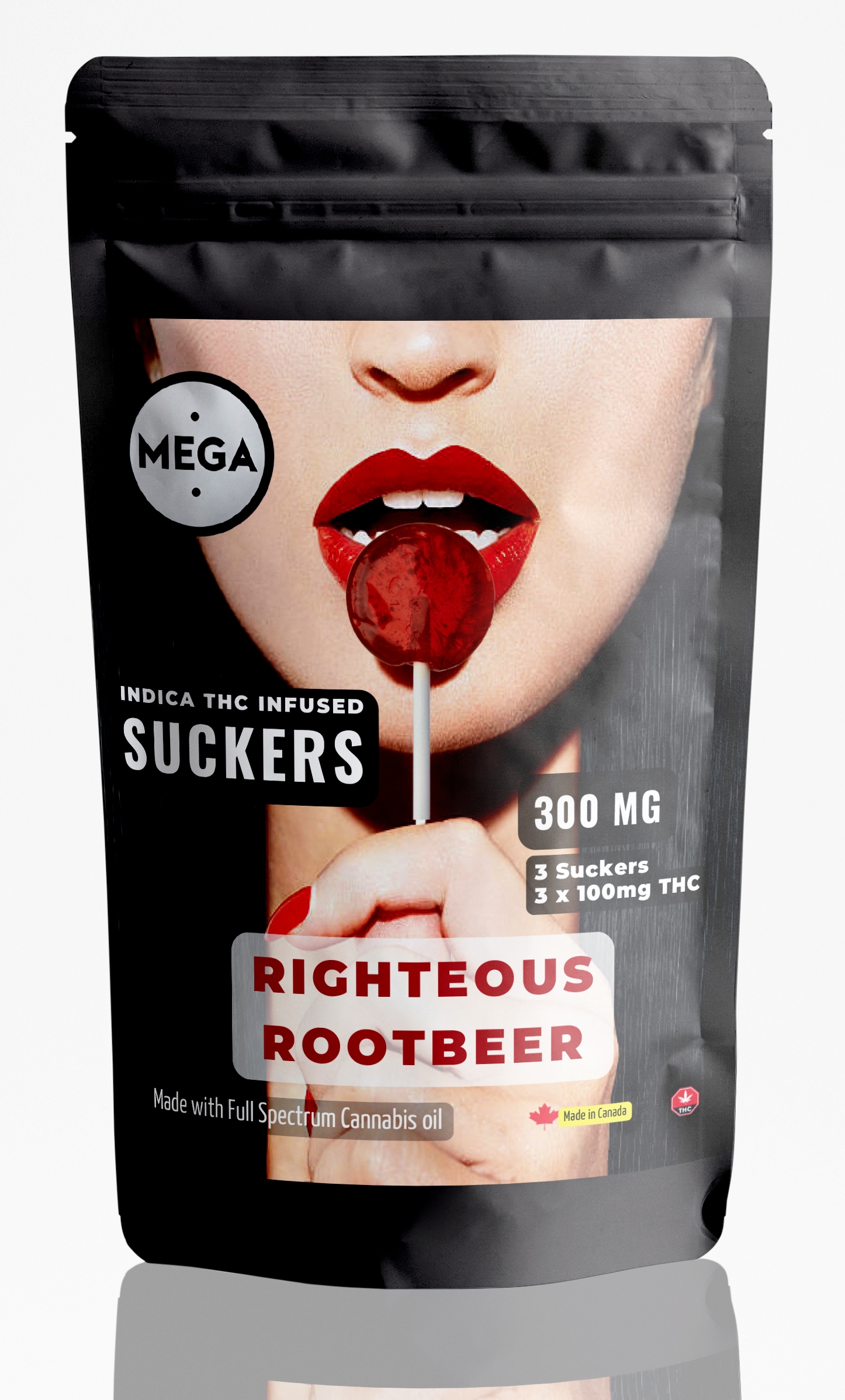 Righteous Root Beer Lollipop Suckers | 100mg x 3 | 300mg THC