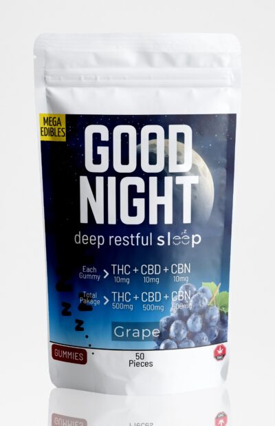 Good Night Gummies THC CBD CBN - Grape - (50 Pack)