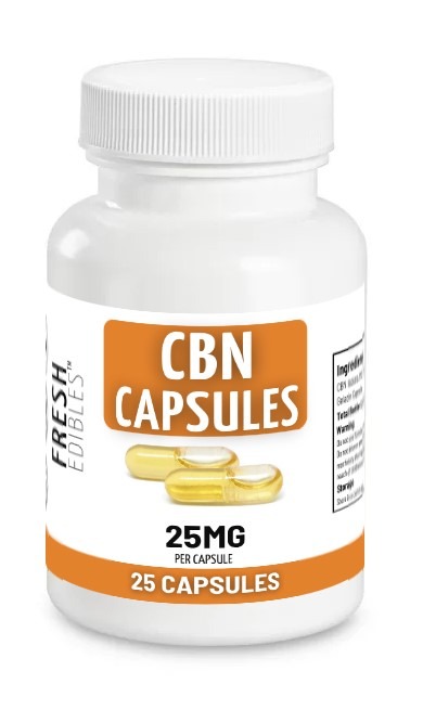 Fresh Edibles CBN Capsules 625mg (25 capsules x 25mg)