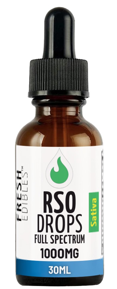 Fresh Edibles Full Spectrum Sativa RSO Drops 1000mg THC