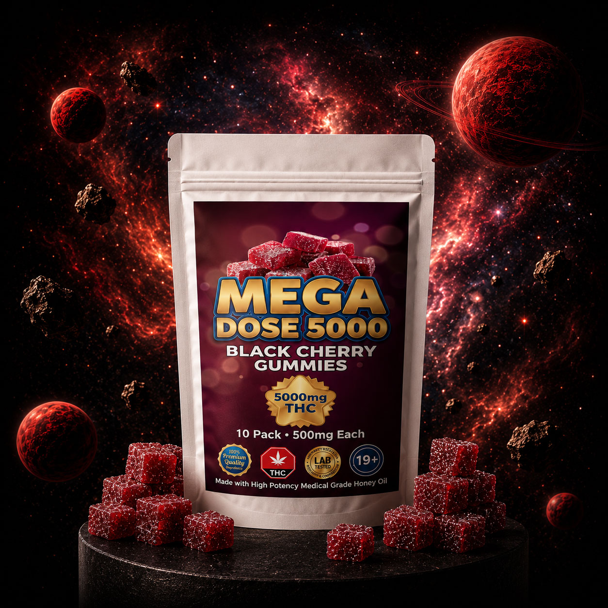 High Dose Cannabis Gummies